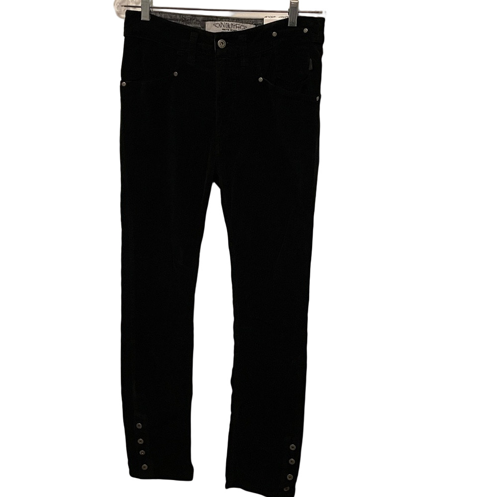Nwt’s Women’s Nakita Black Corduroy Pants Size 27” x 34”